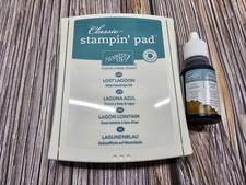 STAMPIN' UP LOST LAGOON Classic Ink pad  FULL REFILL Old Style FOAM