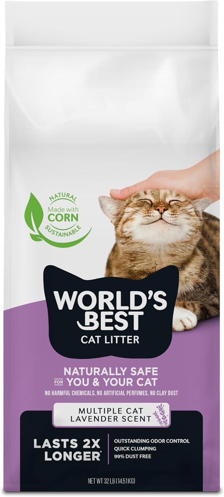 WORLD'S BEST CAT LITTER Multiple Cat Lavender Scented 32-Pou