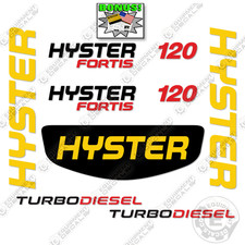 Fits Hyster H120FTS Decal Kit Forklift -NO WARNINGS- 7 YEAR OUTDOOR 3M VINYL!