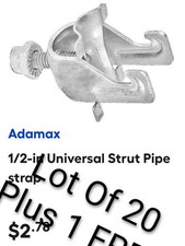 Lot Of 20 Plus 1 FREE 1/2 Universal Strut Pipe Strap ADAMAX CC12