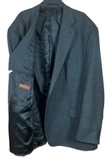 Oak Hill Men's 4XLT 58/60T Blazer Sports Coat Gray Nailshead Wool/Polyester