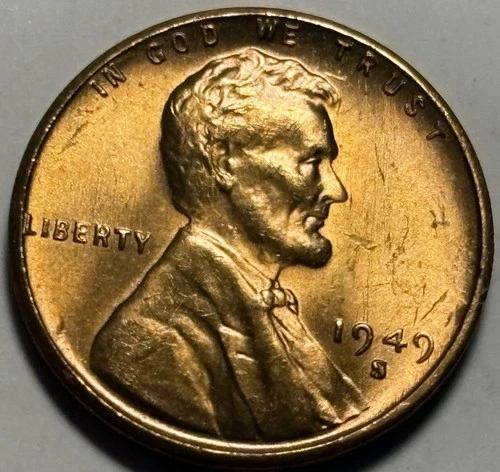 1949-S Lincoln Wheat Cent — Uncirculated MS Red 🔥 Exact Coin