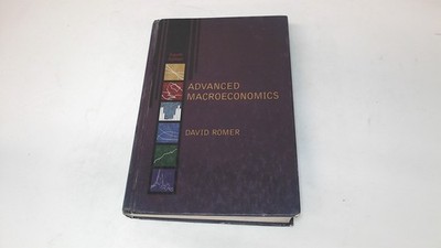 Advanced Macroeconomics (IRWIN ECONOMICS), Romer, David, McGraw H