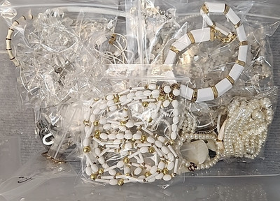 Jewelry Wearable Moonlight White Collection 5 Lbs Lot# 3504 See Description