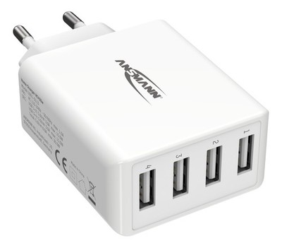 ANSMANN USB Ladegerät 30 W mit USB Schnellladung
