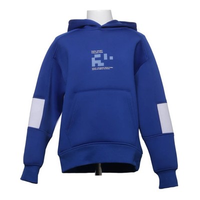 Zara, Kapuzenpullover, Größe: 130, Blau/Weiß, Elasthan/Polyester, Print #ehX