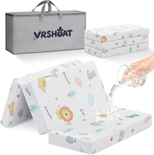 Trifold Pack and Play Mattress 38"X26" Pack N Play Mattresses for Baby Toddler,
