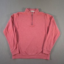 Peter Millar Sweater Mens Large 1/4 Zip Cown Comfort Cotton Modal Golf Pullover