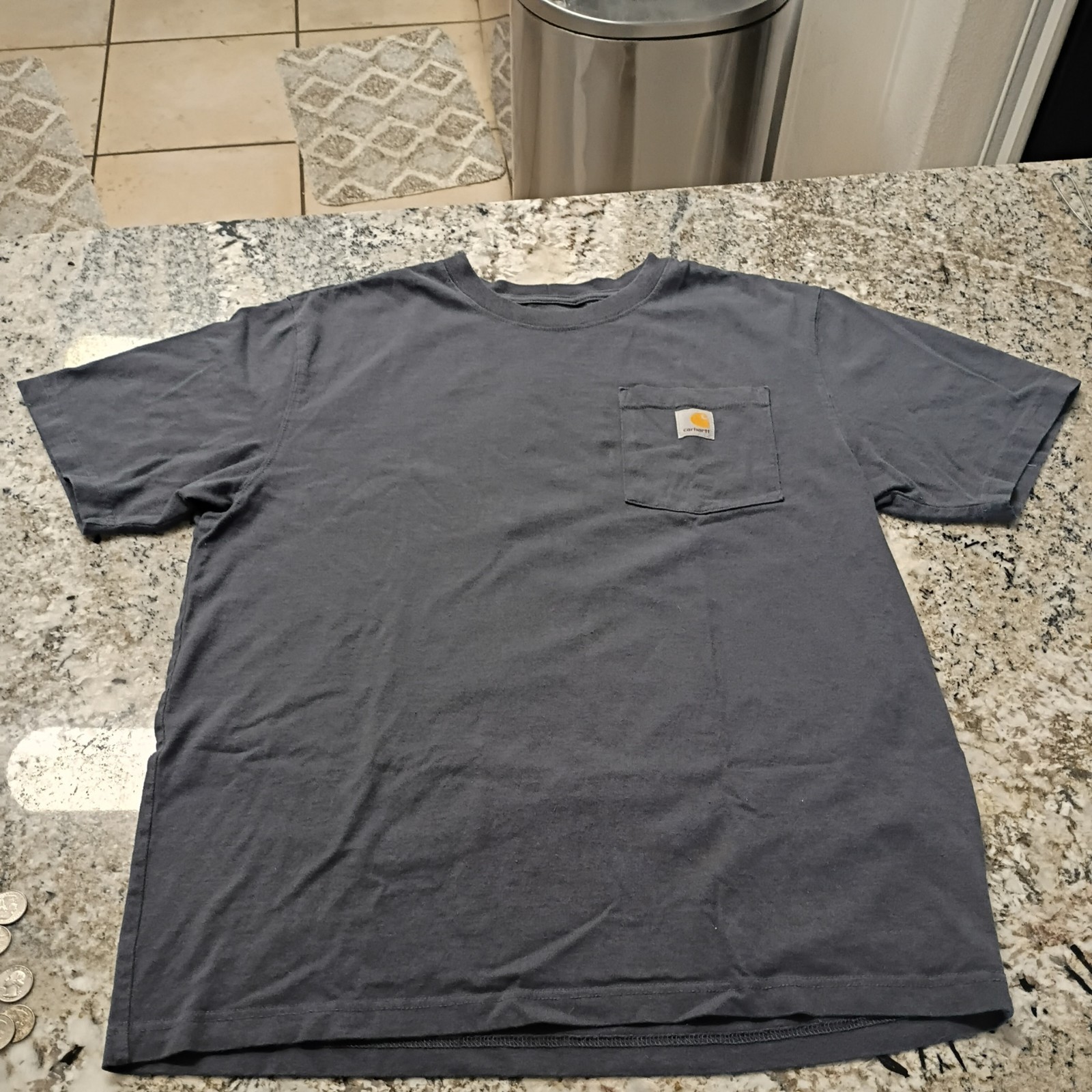 Carhartt Pocket T-Shirt Loose Fit Workwear Tee Mens M