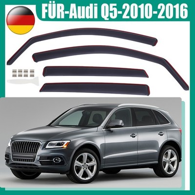 Windabweiser Regenabweiser Für Audi Q5 2009-2016 5-Türer 4-Tlg schwarz getönt