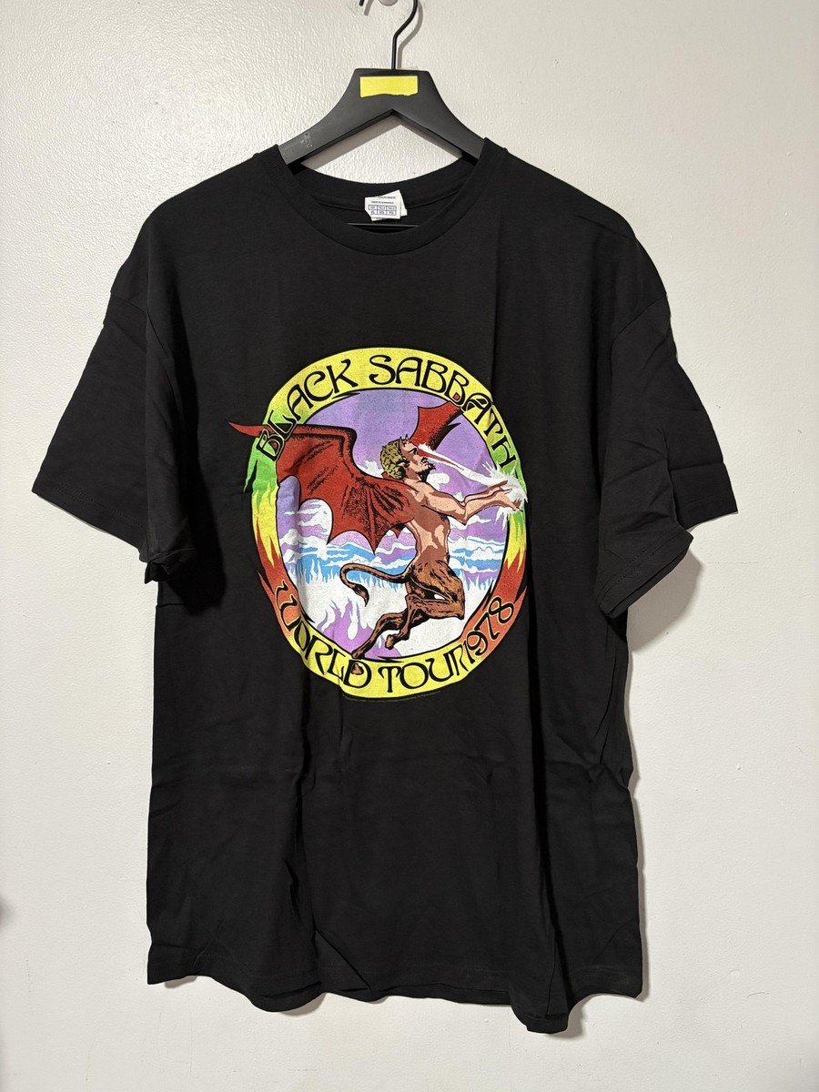 Vintage Black Sabbath Shirt Mens XL Black World Tour 1978 Devil