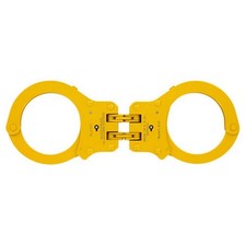 Peerless Model 850C Hinge-Linked Colored Handcuffs & Keys 850Y Cuffs, Yellow