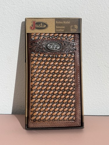 Justin Rodeo Wallet Genuine Wallet RFID Western Wallet 73111068610| eBay