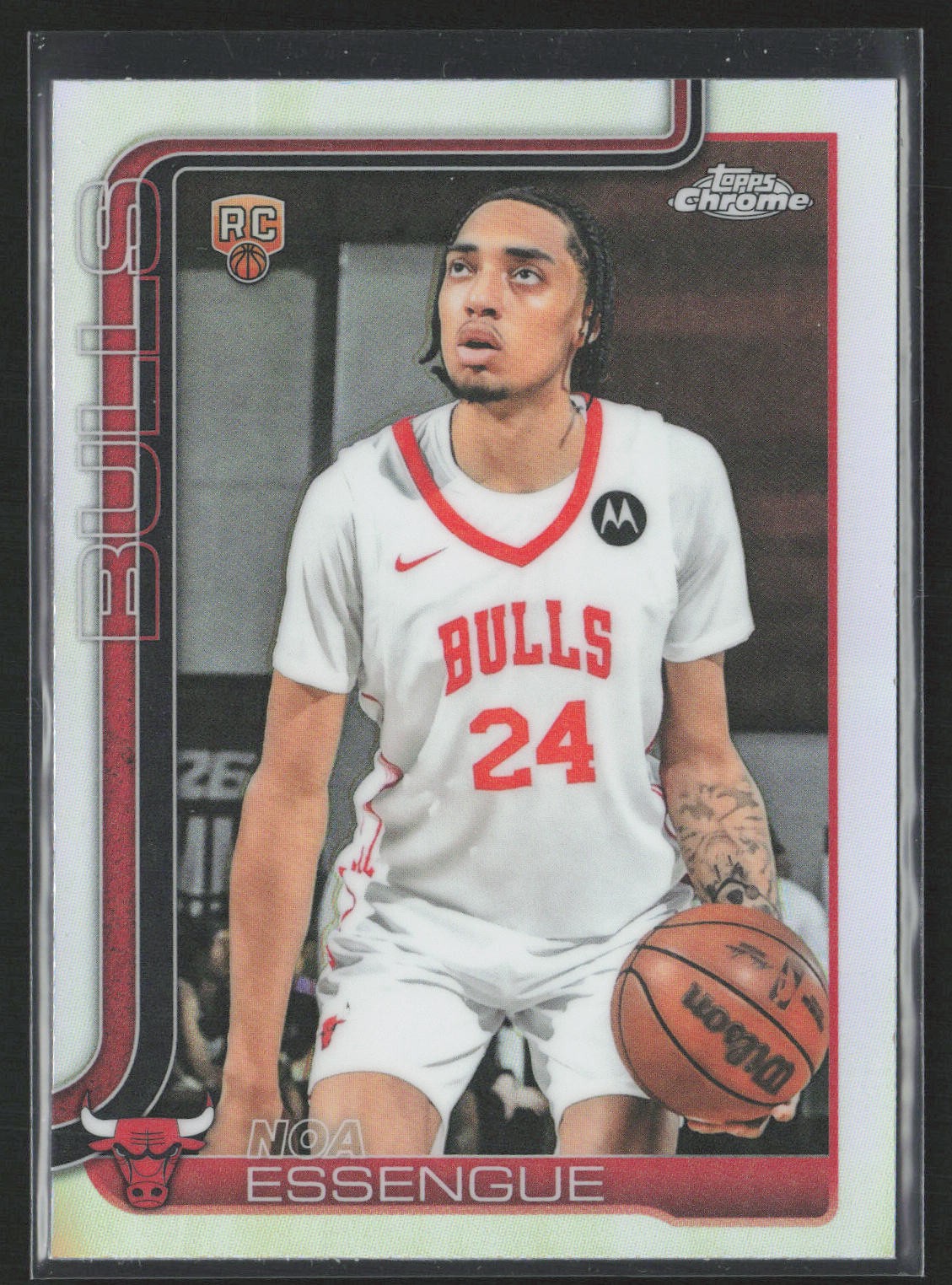 2025-26 Topps Chrome #262 Noa Essengue Refractors