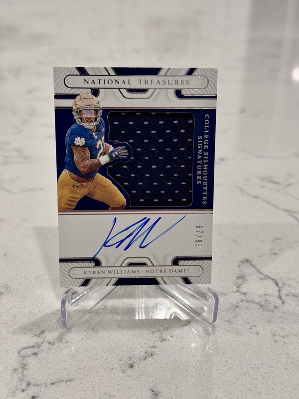 2022 Panini National Treasures Collegiate Kyren Williams Rookie Patch Auto #/99