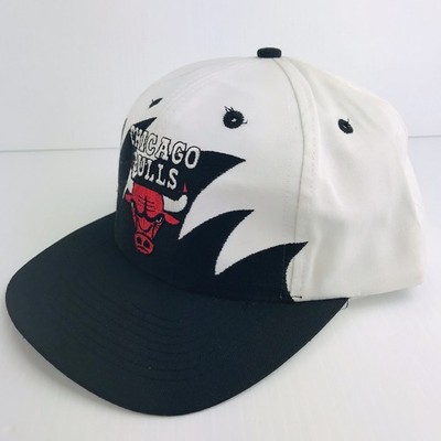 Vintage 90's Authentic Chicago Bulls Snapback Hat Shark Tooth Logo