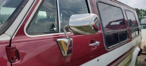 1985-1995  Chevy Van 20 G10 G20 G30 Left Driver Mirror Manual OEM Free Shipping