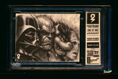 PIGGYBANX PIGGY BANX 2023 MOUNT VILLAIN VADER THANOS BOWSER VOLDEMORT RARE 1/1!