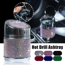 Rhinstones Car Ashtray Cigarette Cup Ash Holder Car Decoration Ashtray Interior.