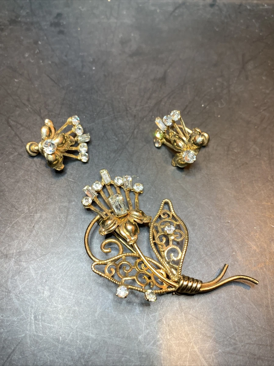 Van Dell Jewelry 12K Gold Filled Vintage Set Screw Back Earrings
