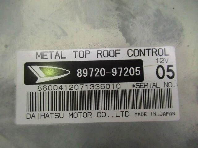DAIHATSU COPEN CONVERTIBLE FOLDING ROOF CONTROL MODULE 89720-97205 - Image 3 of 3