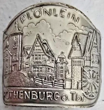 Rothenburg, Germany Walking Stick Stocknagel, Badge, Shield, Medallion, GP 11-15