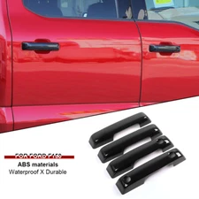 Exterior Door Handle Cover Trim Shell For Ford F150 2021-2024 Black Accessories