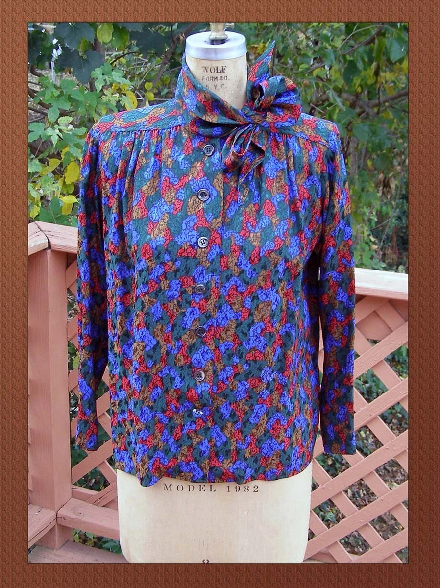 Saint Laurent 100% Silk Vintage Tops for Women for sale | eBay