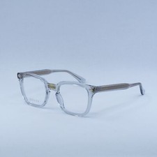 GUCCI GG0184O 005 Transparent Grey 50mm Eyeglasses New Authentic