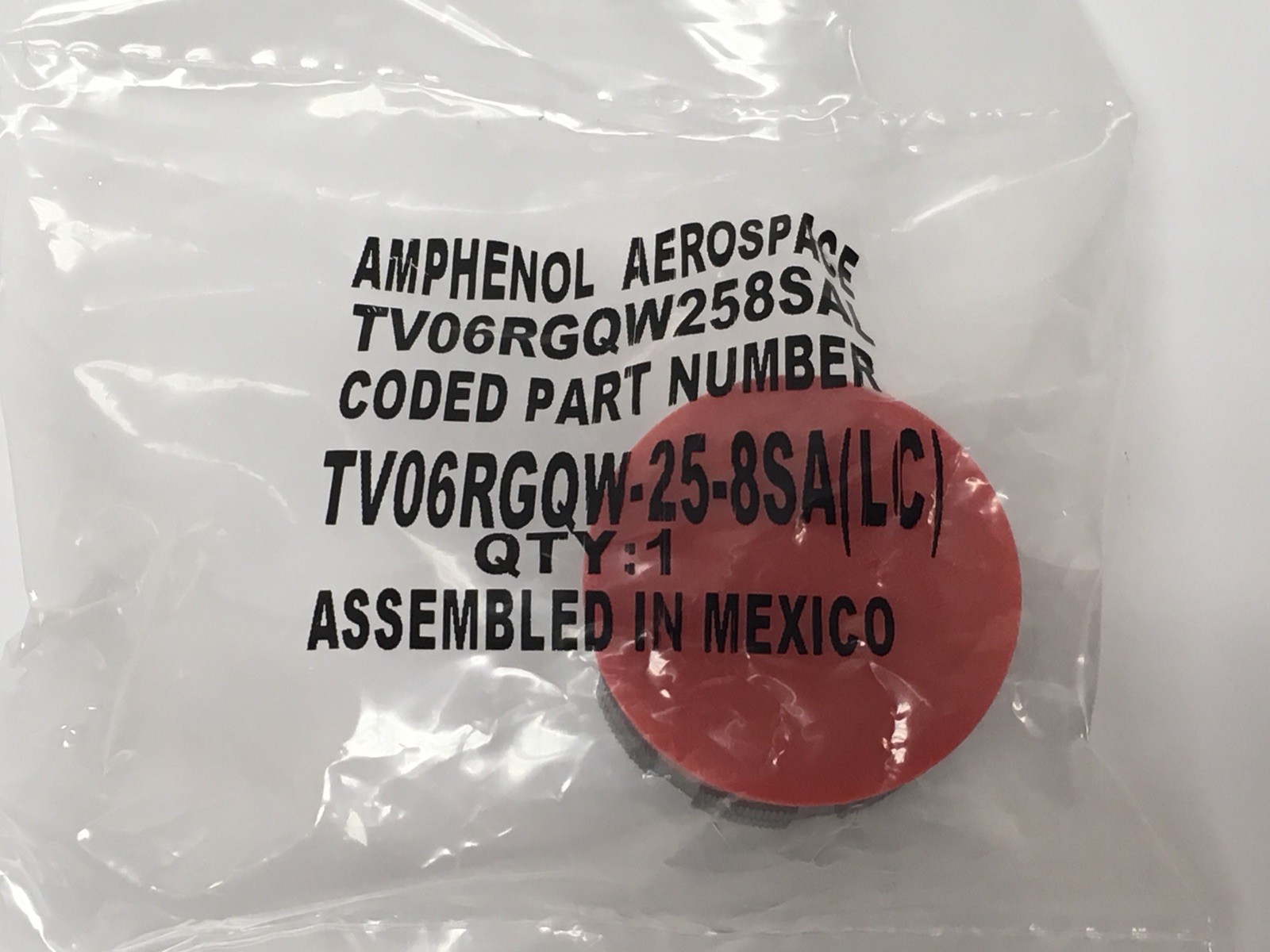 Amphenol TV06RGQW258SA MilSpec Quadrax Connector 8Pos for sale