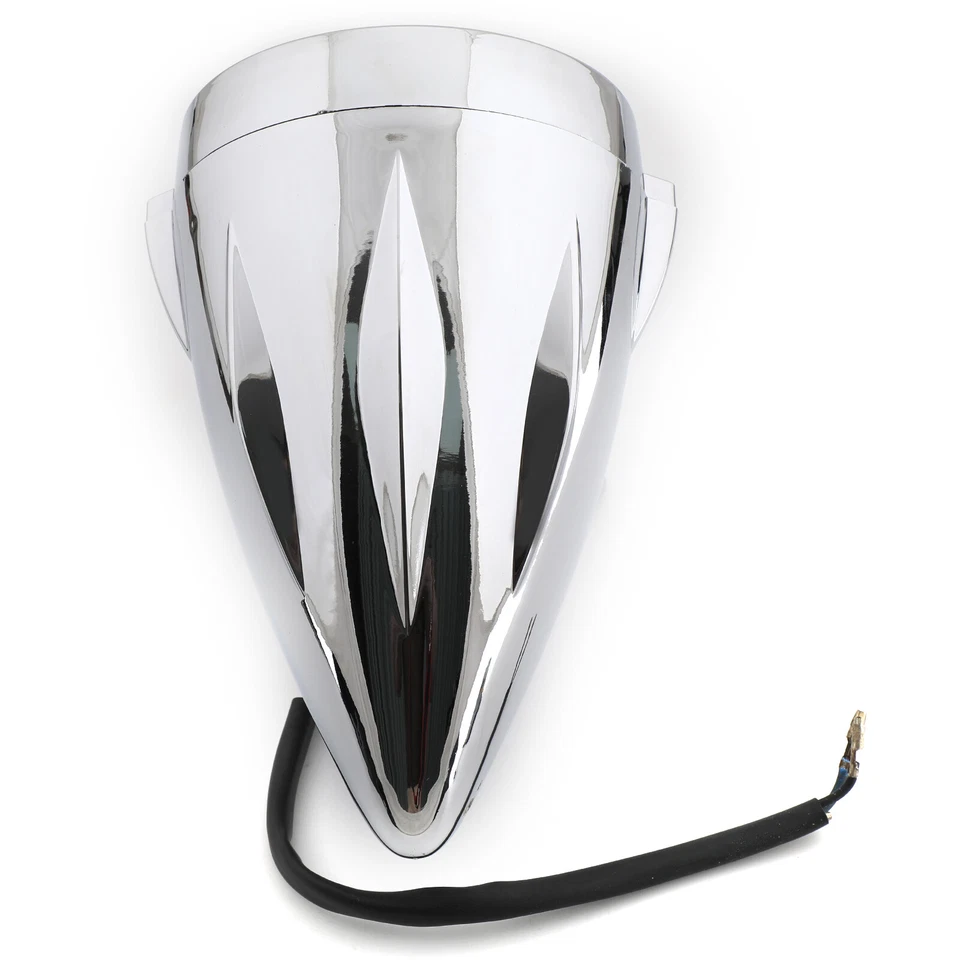 Chrome Bullet Headlight Lamp 4 3/4" Motorcycle For Chopper Bobber Custom - Image 3 of 4