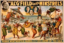 Al  Field Greater Minstrels 1905 Circus  Poster Print 17 x 11 Giclee Print