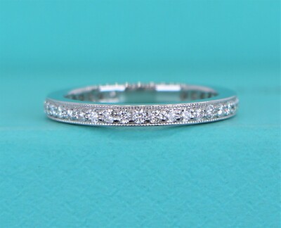 Tiffany Co Legacy Platinum Pave Diamond Full Eternity