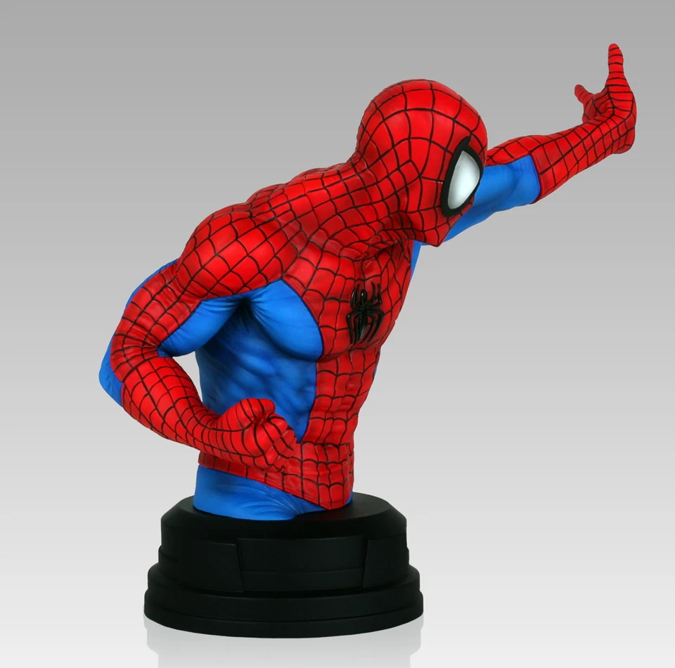 Mini Busto Gentle Giant Spider-Man 890/1200 Clásico Traje Rojo y Azul NUEVO SELLADO Foto 4 de 4