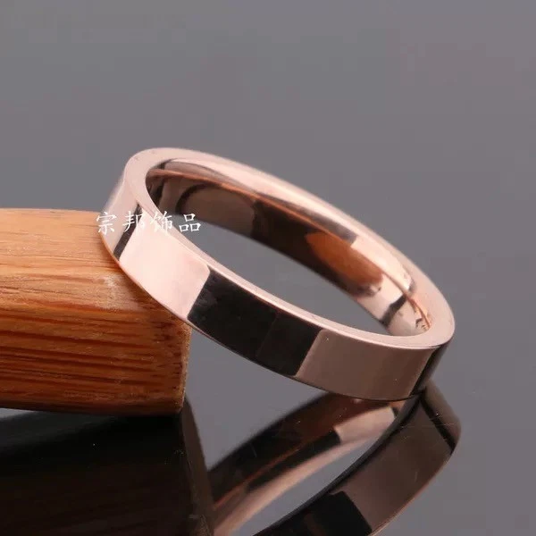 4 мм из нержавеющей стали мужчин женщин свадьбы помолвки юбилей кольцо размер 5-15 - Изображение 2 из 4