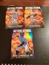 2023 Topps Update Series - Action Stars Lot of (3). Jazz Chisholm, Soto,Casas.