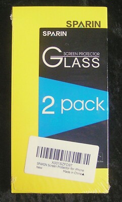 Sparin Glass 2 pack für iPhone (Screen Protector)