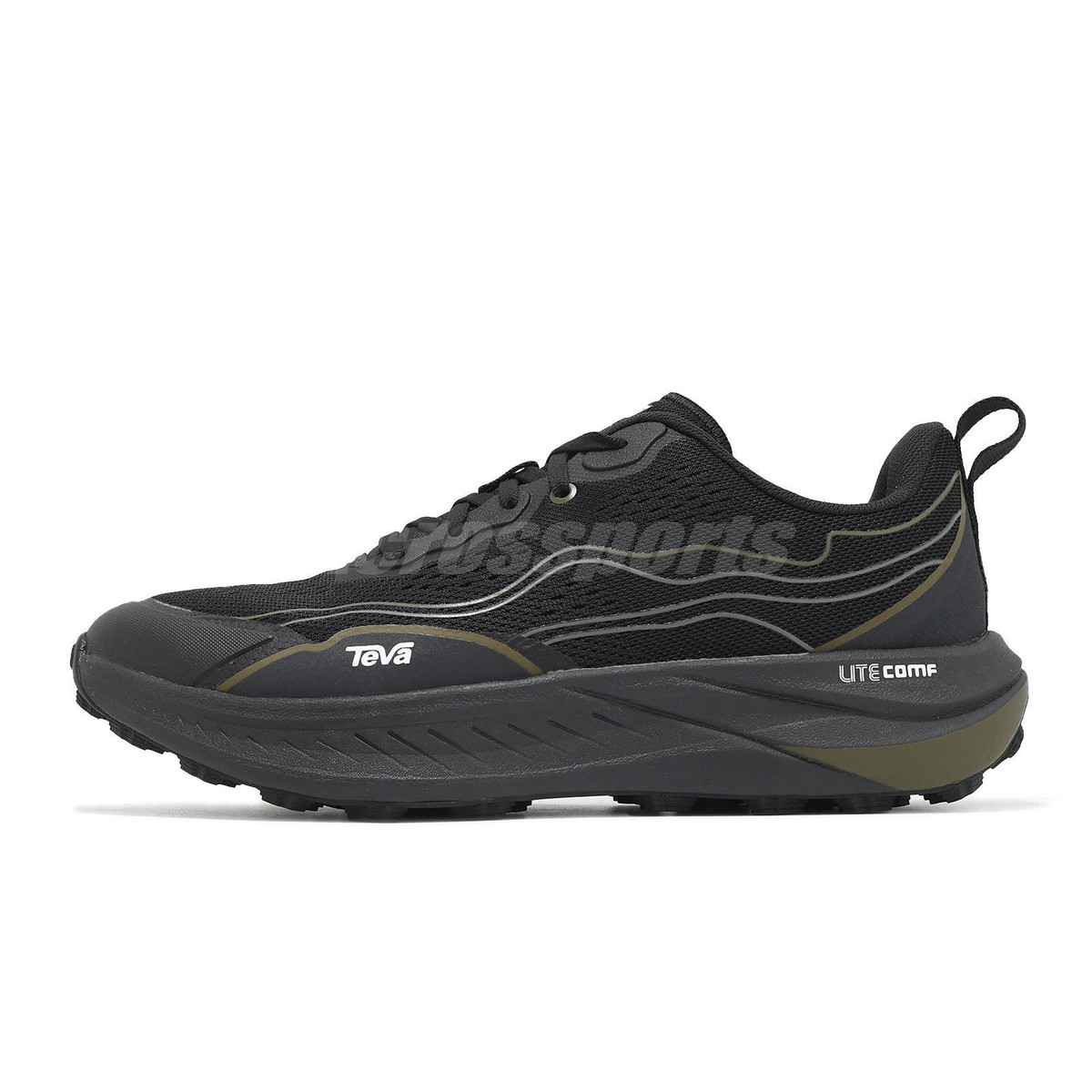 Teva M Trail Winder Low Black White Men Road Trail Running Shoes