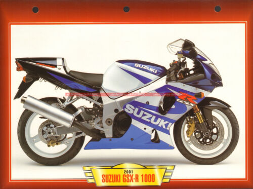 SUZUKI GSX-R 1000 GSX1000R GSXR 2001 (2001-2002) : Fiche Moto #000779 - Picture 1 of 2