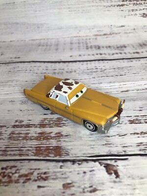 Disney Pixar Cars Tex Dinoco Cadillac Coupe De Ville Plastic Toy Car
