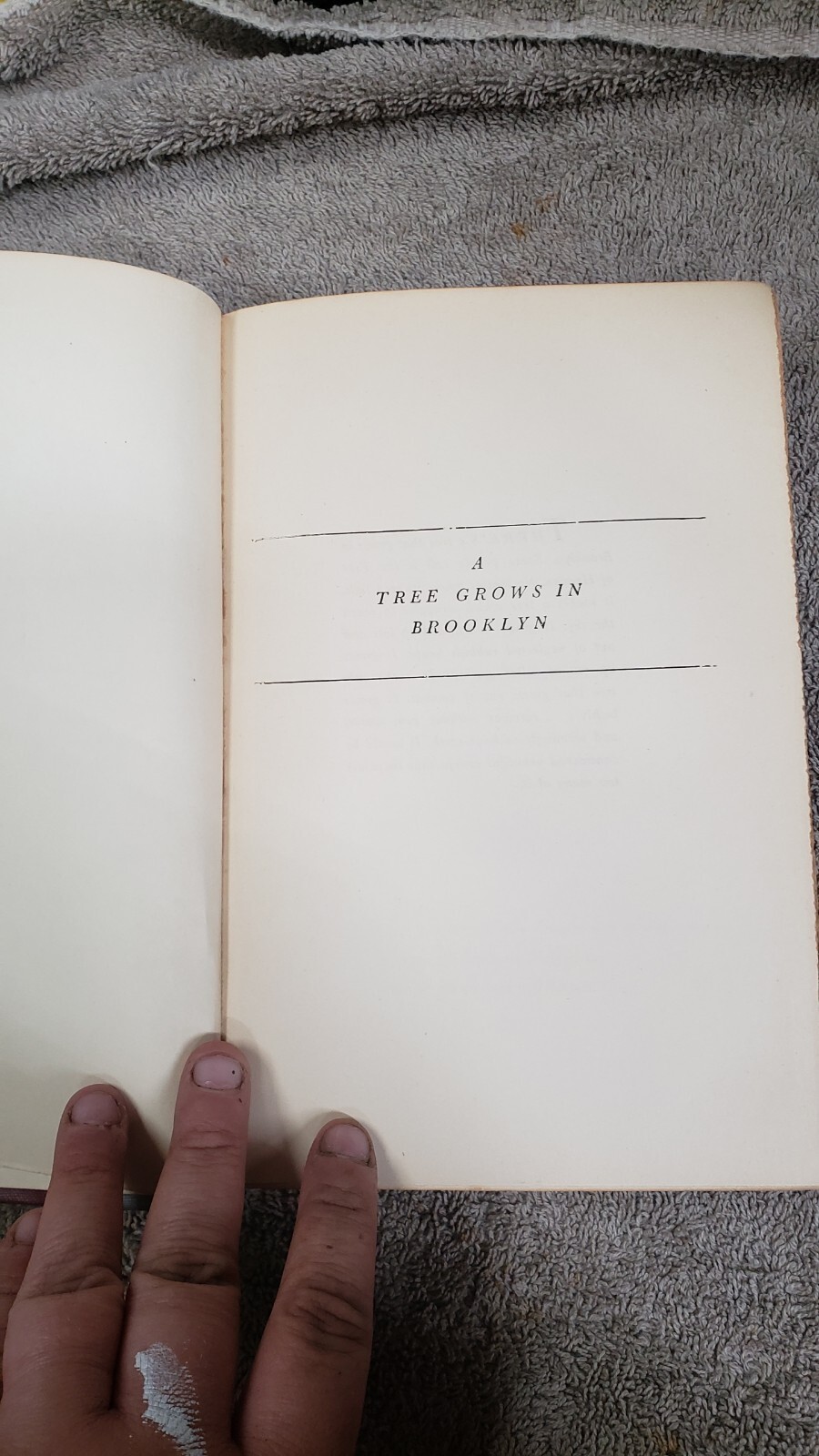 Vintage A TREE GROWS IN BROOKLYN by Betty Smith Harpers and Bros 1943