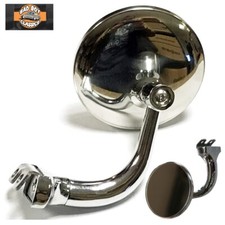 3" Stainless Steel Clamp Clip On Door Overtaking Peep Mirror CLASSIC US CARS 