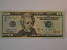 BILLET DE 20,00 $ 2013 ÉTOILE BILLET UN BILLET DE VINGT DOLLARS, RARE RÉSERVE FÉDÉRALE