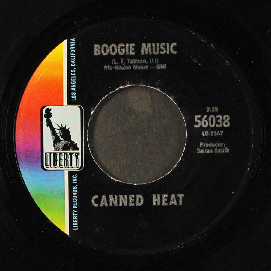 CANNED HEAT on the road again / boogie music LIBERTY 7" Single 45 RPM