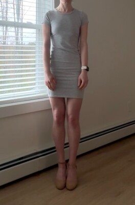 Aritzia Wilfred Free Short-Sleeve Crewneck Bodycon Dress Heather Grey Size S | eBay Aritzia Wilfred Free Short-Sleeve Crewneck Bodycon Dress Heather Grey Size S | eBay