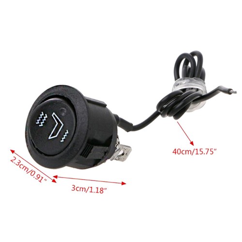 Car Interior Seat Heating Switch 3-pin Circular Heating Rocker Switch acheter *