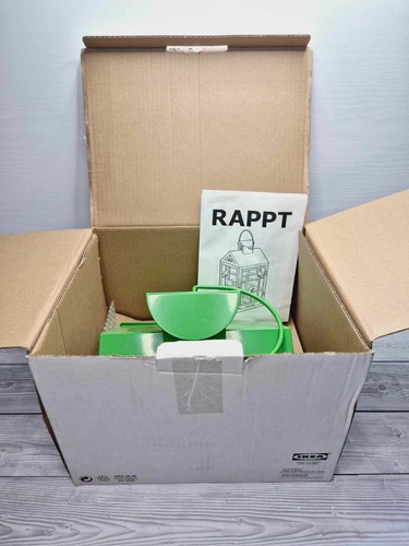 Ikea Rappt Green Birdcage grande uragano in vetro - scatola aperta nuova - - Foto 6 di 6