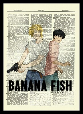 Banana Fish Dictionary Art Print Picture Poster Anime Ash Linx and
