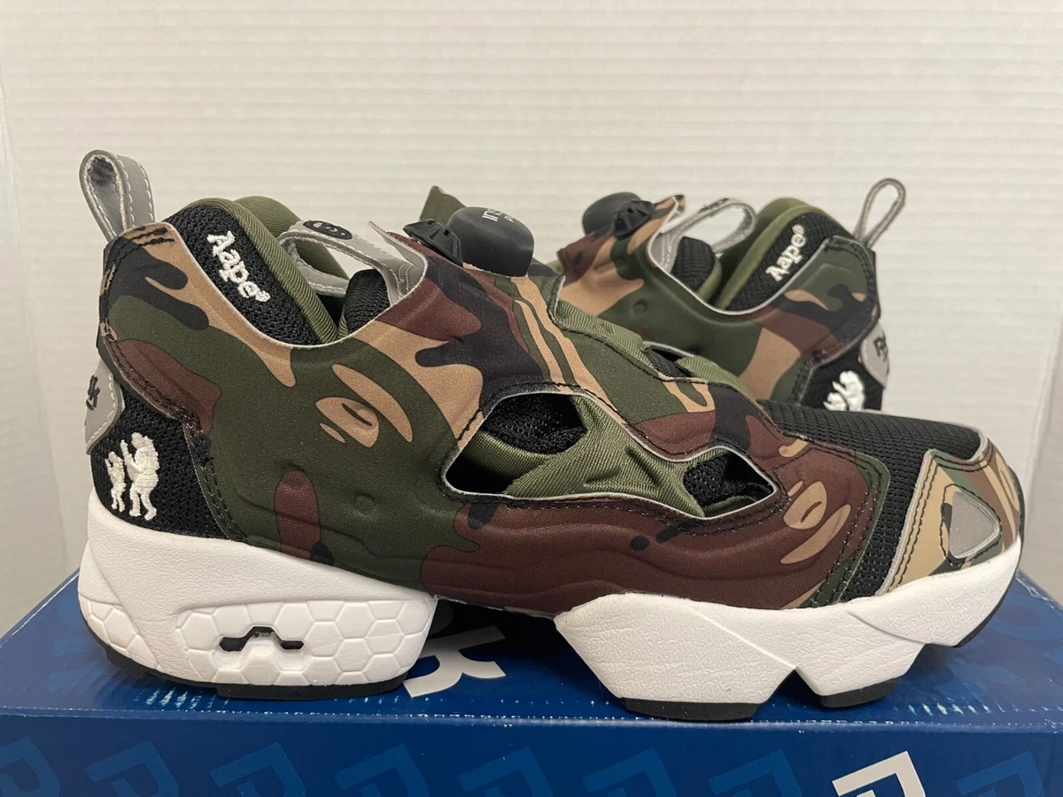 Las mejores ofertas en Reebok AAPE x Pump Fury Camo Black White | eBay