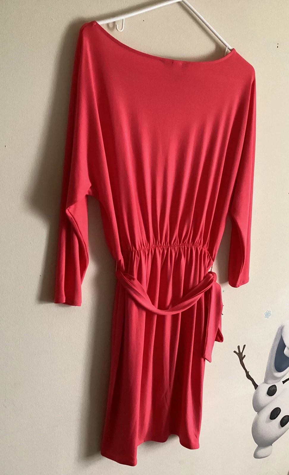 UNDERCOVER Abito Victoria’s secret taglia XS scollo barca color corallo con cintura us intime ottimeioni